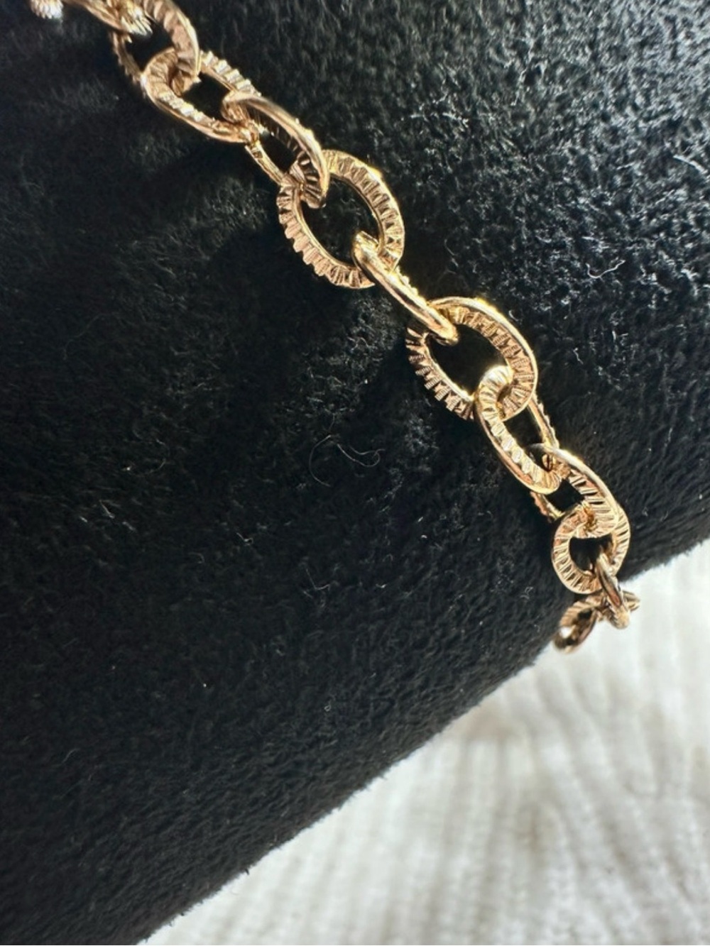 Gold chain links Anklet